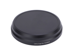 Tapa De Lente De Aluminio Flockada Protector Frontal Para X100v X100vi 56mm Id Negro