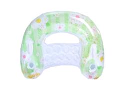 Silla Inflable Para Piscina Con Portavasos Y Respaldo Juguete Para Fiestas En La Piscina Con Forma De Flor Pequeña Siurn