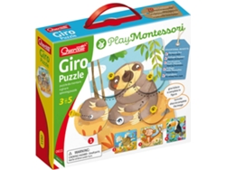 Juego Educativo QUERCETTI Play Montessori Puzzle Giratorio (Edad Mínima: 3 Años - 23 x 5,2 x 20 cm)