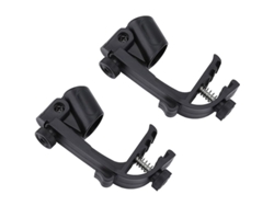 Clips Para Micrófono Para Batería, 2 Piezas Ajustables De Plástico Antichoque Para Aros De Batería.