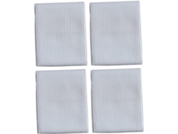Juego de 4 paños de limpieza antibacterianos de fibra extrafina, blancos, para cocina, multiusos, lavavajillas y limpieza - Vayotoy