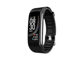 Pulsera inteligente C6t con monitor de temperatura corporal, frecuencia cardíaca y seguimiento de actividad física, reloj inteligente C GOKOCO