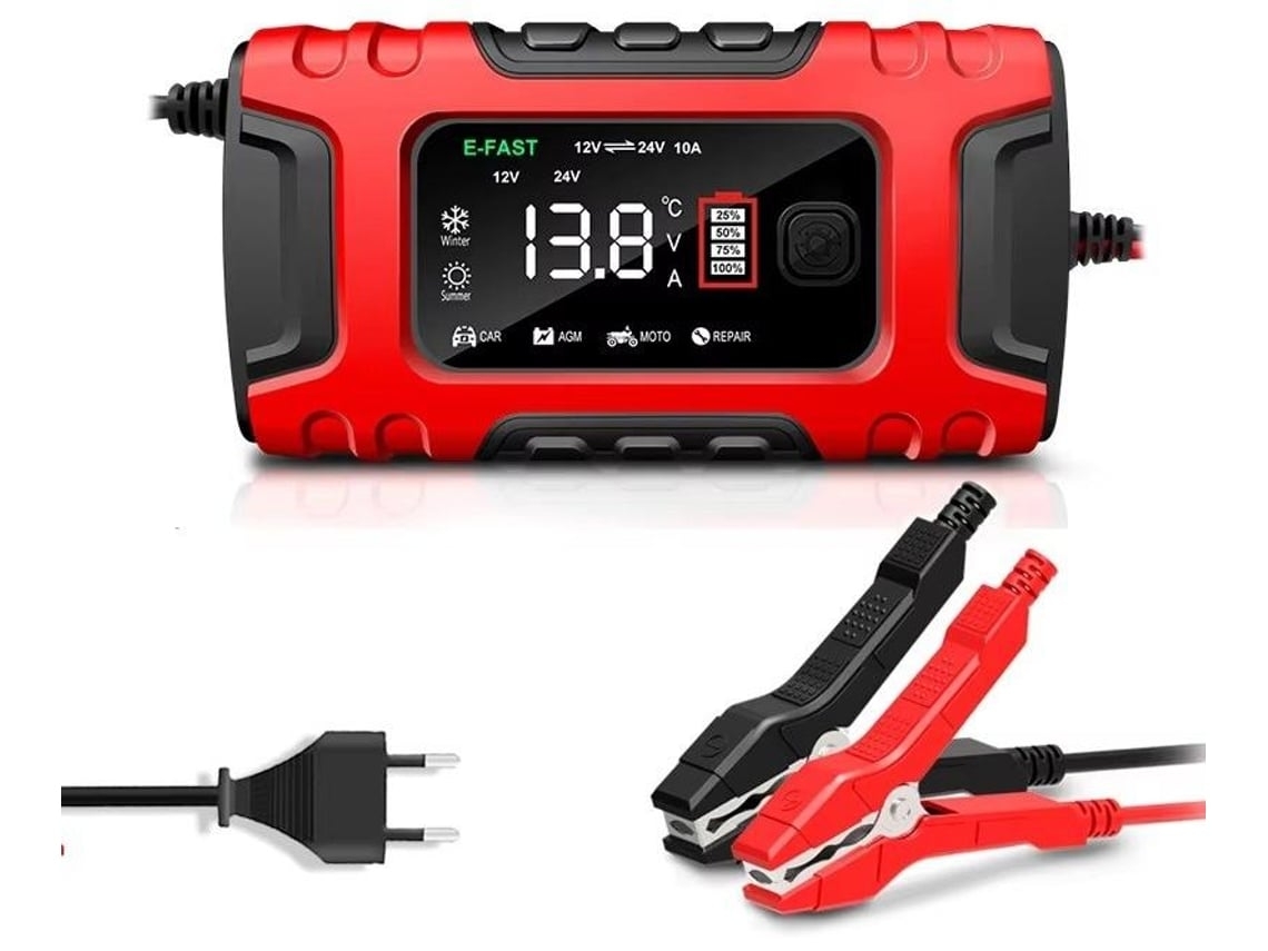 10 A Lifepo4 Plomo Ácido 12 V/24 V Coche Inteligente Y Batería Para Mantenimiento Y Batería, Sulfato Y Batería*