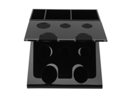 Organizador De Afeitado De Acrílico Para Baño, Soporte Y Porta Accesorios Diarios, Negro