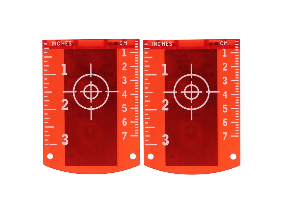 2 Placas Magnéticas Para Puntería Láser, Fabricadas En Plástico Abs De Alta Visibilidad Para Medición Y Alineación.