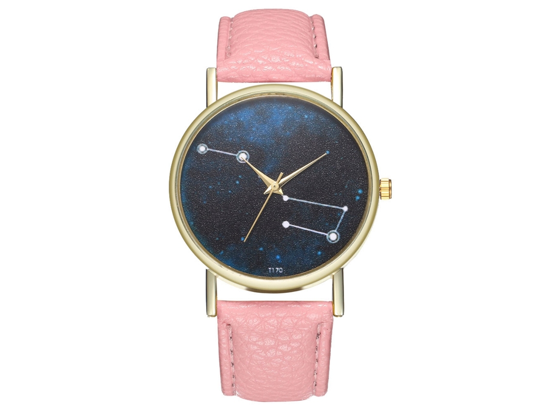 Reloj De Pulsera Unisex De Cuarzo Zhoulianfa Con Correa De Pu Rosa, Regalo Informal Para El Día A Día.