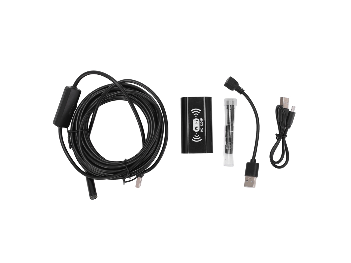 Cámara De Inspección Endoscópica Industrial Hd De 8 Mm, Resistente Al Agua Ip68, Con Wi-fi Y 8 Led Para Smartphone/ordenador.