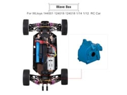 Caixa De Onda De Metal Para Carros Rc Wltoys 144001 124019 124018 4wd 1/12 1/14 Acessório