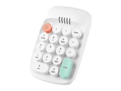 Teclado numérico inalámbrico, teclado retro de máquina de escribir, teclado numérico de 18 teclas, 2,4 GHz, Bluetooth Mini Everley891