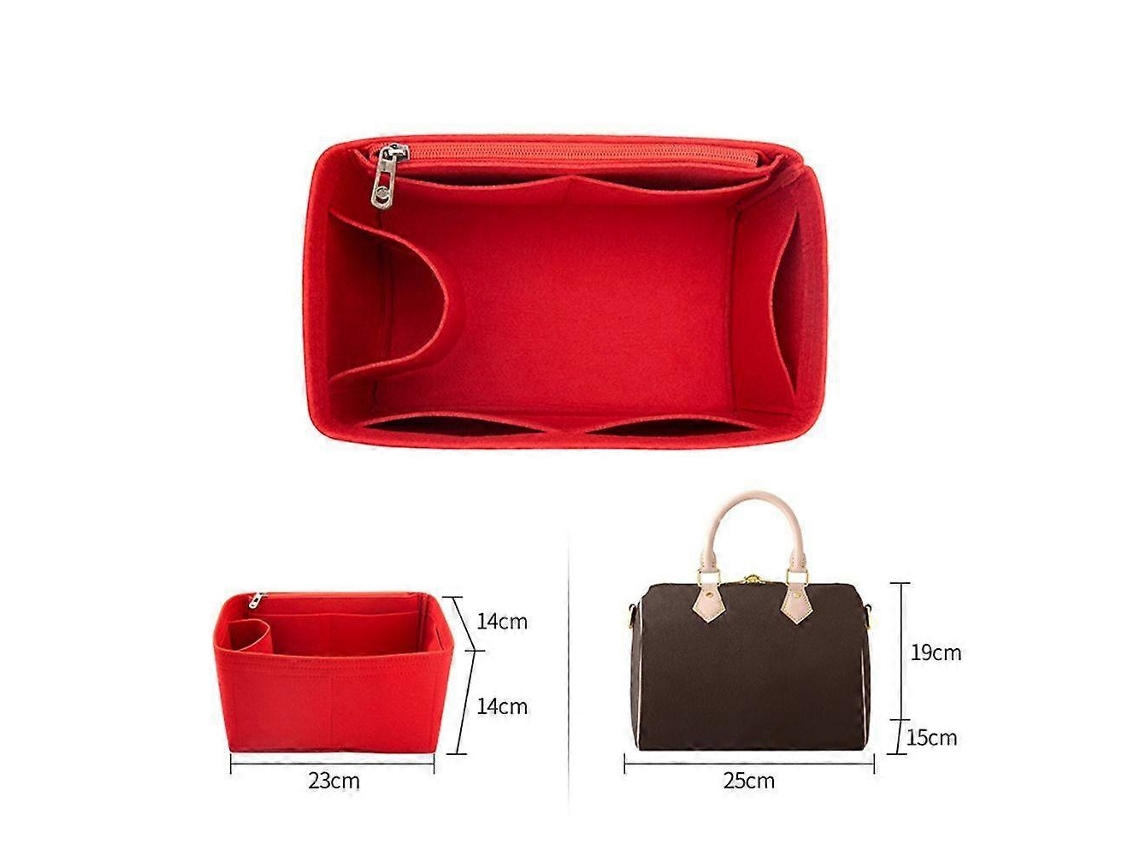 Accesorios para bolsos duraderos, organizador de viaje, bolsillo interior con solapa, inserto de fieltro para monedero