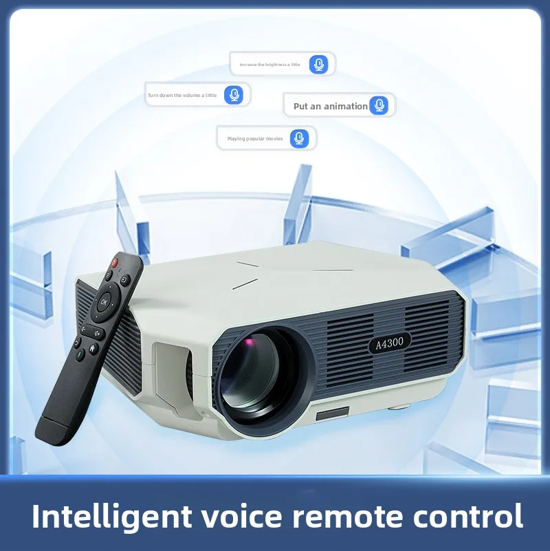 El proyector de ultra alta definición admite conexión inalámbrica Wi-Fi y puede proyectar la pantalla en tu teléfono móvil. MDUG