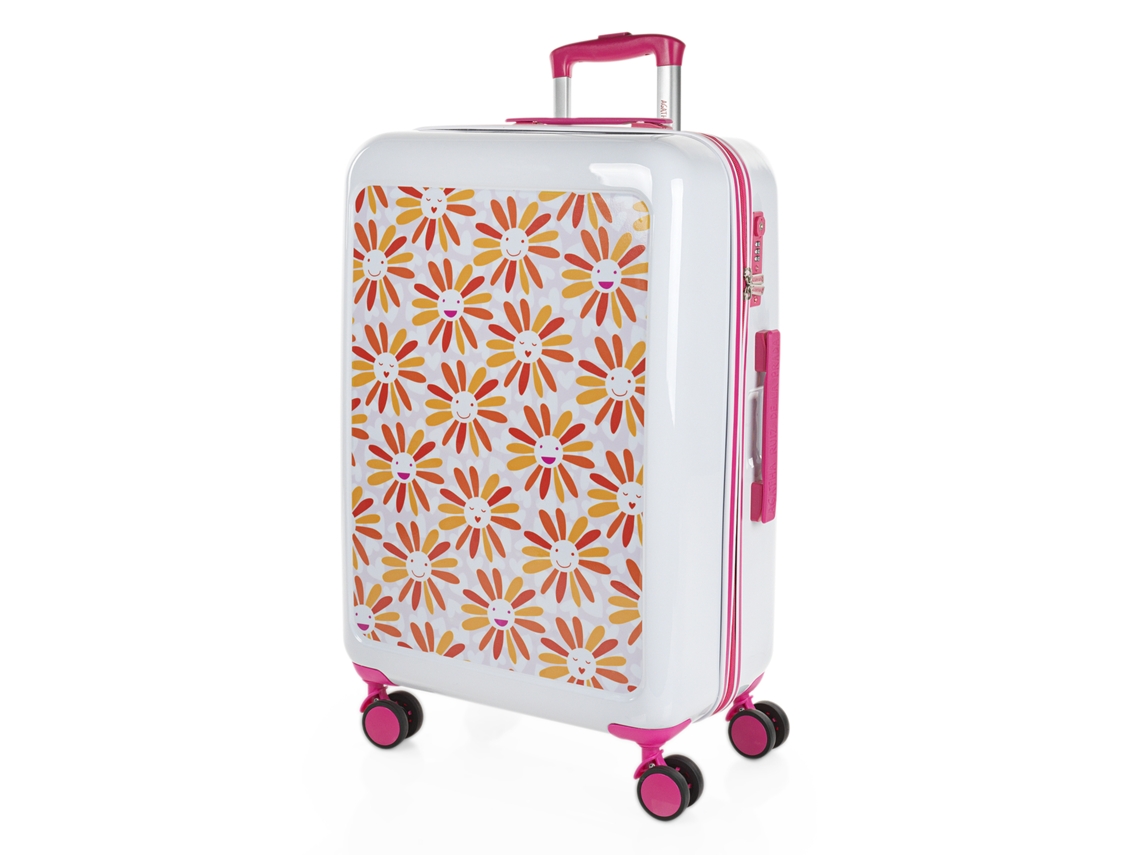 Maleta Pc Mediana AGATHA RUIZ DE LA PRADA Happiness margaritas (45X68x26 Cm - 65L)