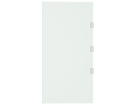 vidaXL Panel lateral para dosel de puerta vidrio templado 50x100 cm