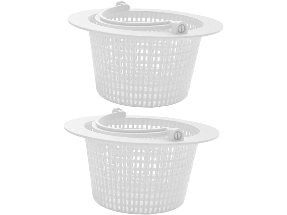 2piezas Cestas Pl Sticas Para Skimmer De Piscina Asa Dise O Resistente Instalaci N