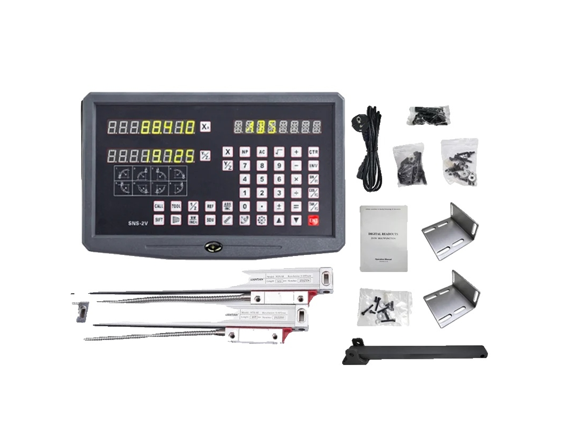 Sistema de lectura digital SNS 2V, resolución de 5 µm, longitud de medición de 50-800 mm, kit completo de 0,005 mm OEM
