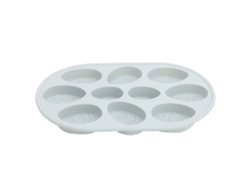 Rebe-molde De Silicona Para Pasteles En Forma De Huevo De Pascua Multifuncional Para Baking, Chocolate Y Jabón Diy (gris Azul)