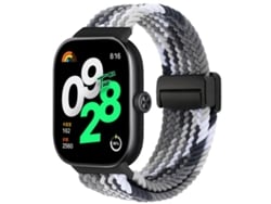 Pulsera para Xiaomi Band 9 Pro / 8 Pro - Nylon trenzado - Elegante cierre magnético negro