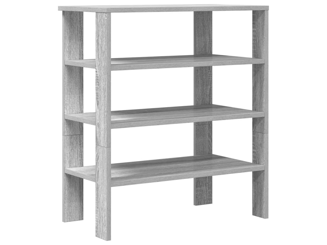 Maison Exclusive - Mueble Zapatero Madera Contrachapada Gris Sonoma 61x32x70 Cm