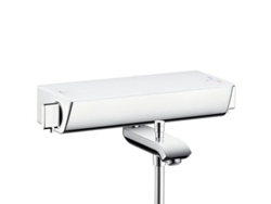 HANSGROHE Select Ecostat Termostato de baño de superficie, 13141, Color: Cromado / Blanco