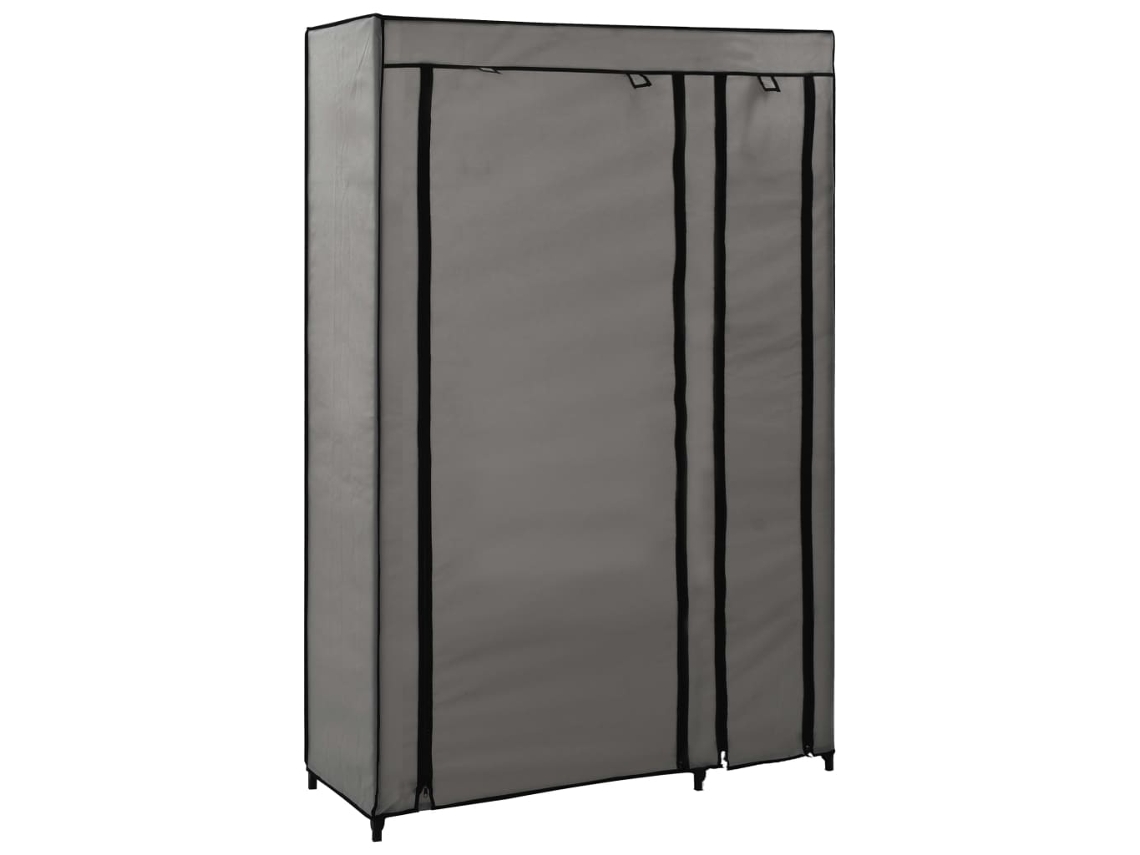 Armario plegable de tela gris 110x45x175 cm