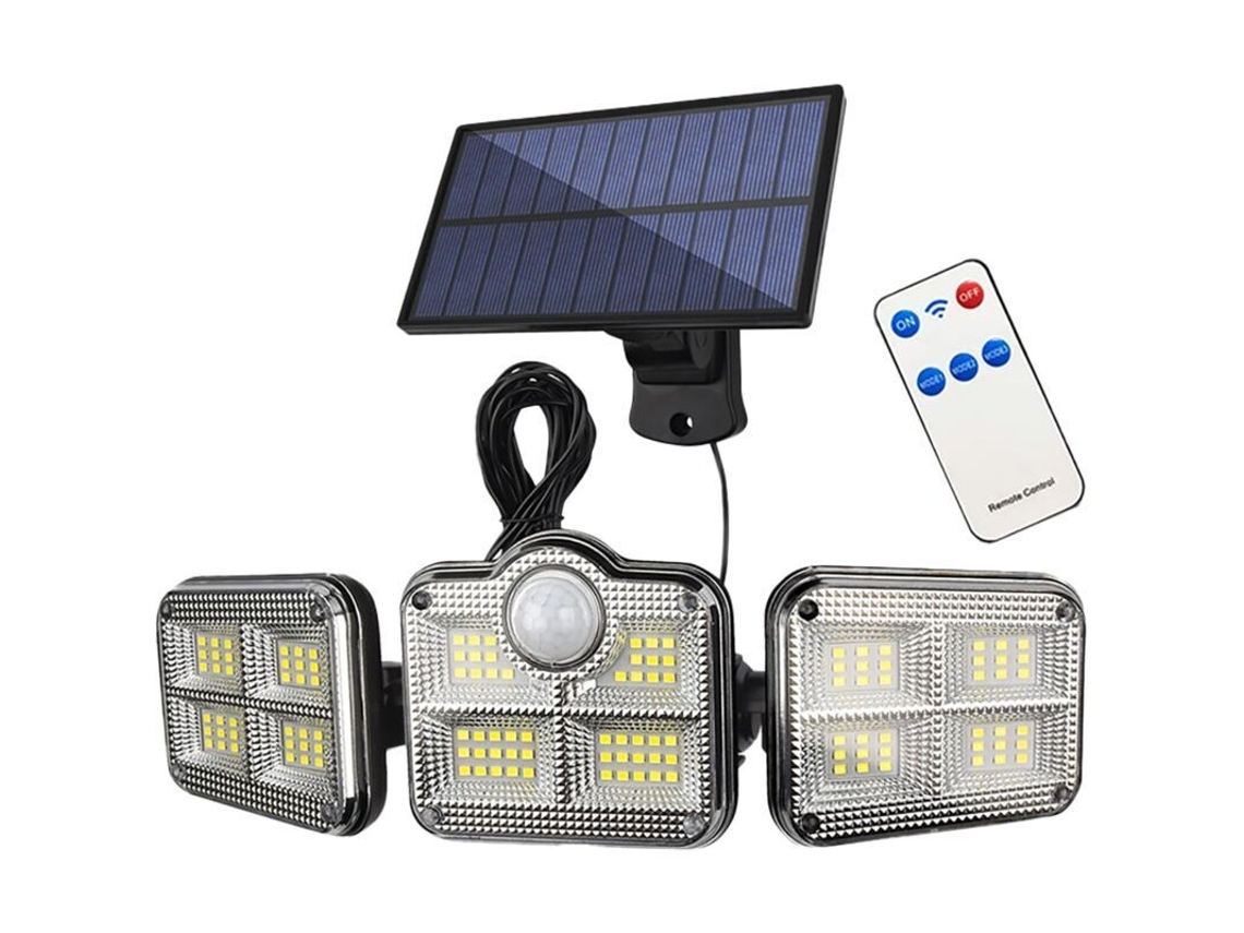 Luces Solares Para Exteriores Con Sensor De Movimiento Y Rotación De 360°.
