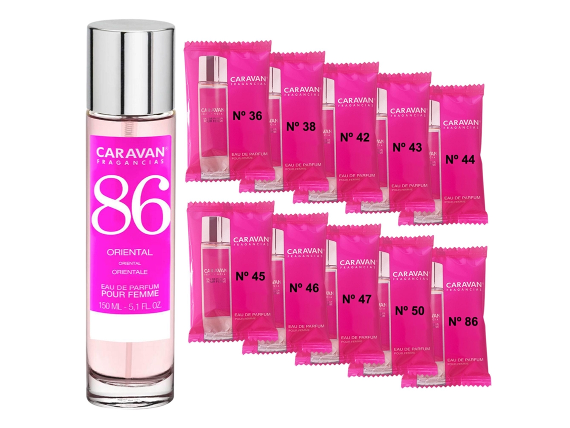 Perfume de mujer Caravan Nº86 150 ml Set de 10 Frascos Fragancia