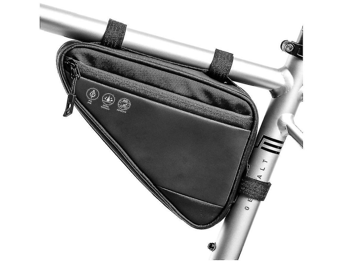 Bolsa triangular para cuadro de bicicleta Yizhood IPX8 negra
