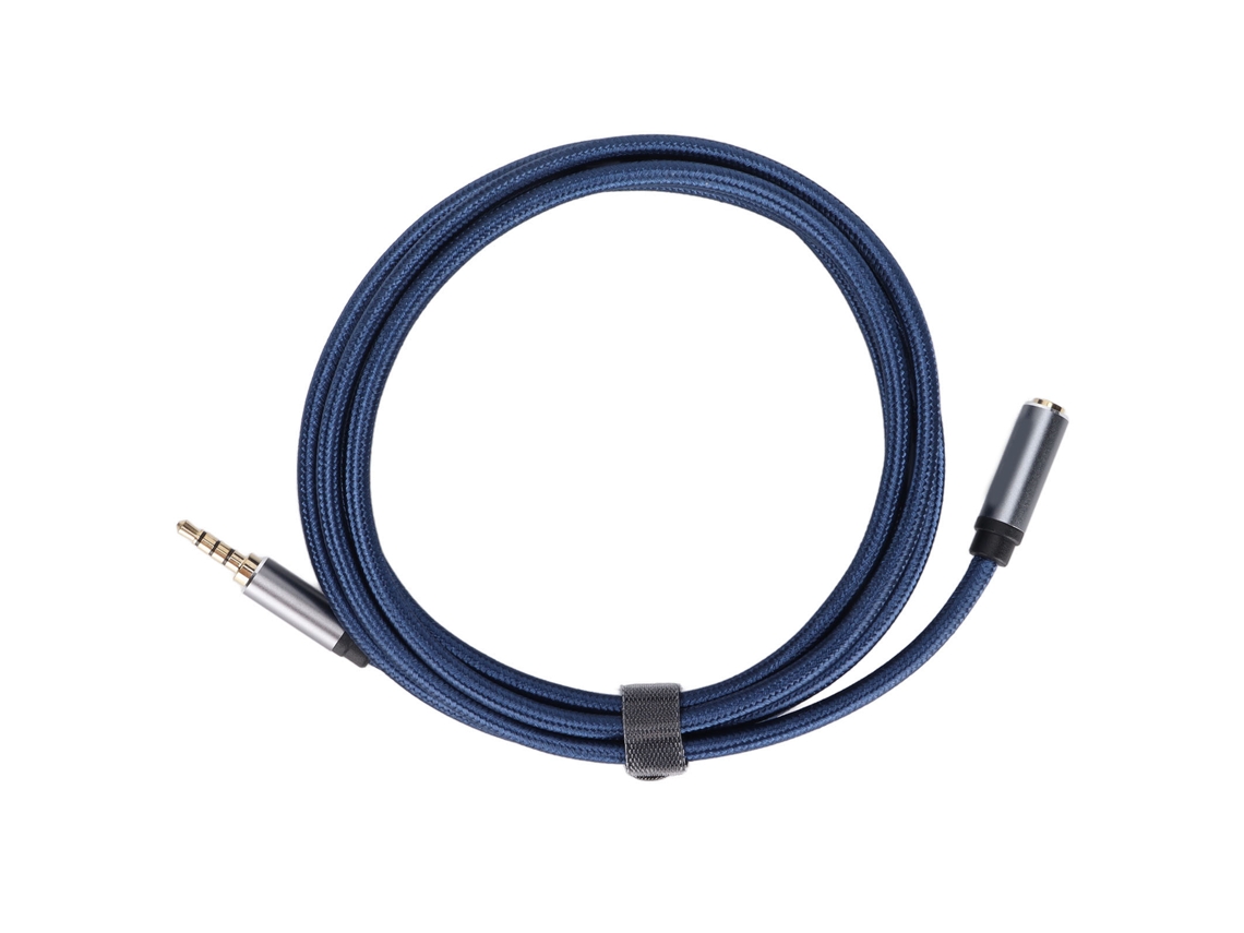 Cable De Extensión De Audio Hifi De 3,5 Mm Macho A Hembra De 1,8 M Para Teléfonos Móviles, Pc Y Auriculares - Azul