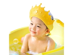 Gorro De Baño Para Bebé, Tapa De Champú Ajustable, Diseño De Corona, Impermeable Para Niños.