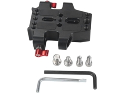 Placa Base Universal Con Dos Abrazaderas De Riel/poste De 15 Mm Para Jaula De Cámara, Trípode Y Accesorios.