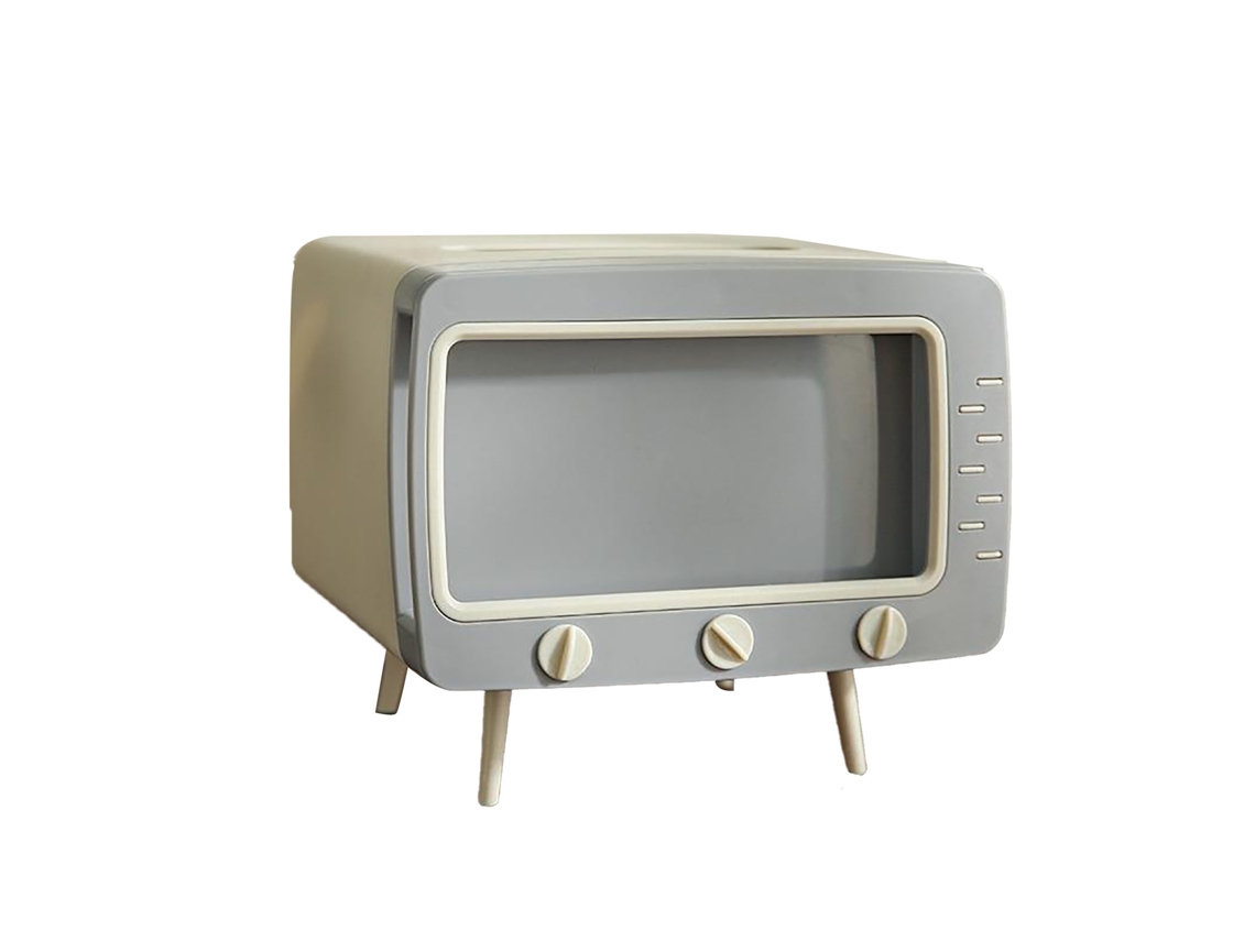 Bonita Caja Para Servilletas Multifuncional Con Forma De Televisor, Decoración De Mesa Blanca Para Sala De Estar, Baño Y Cocina.