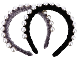 Diadema Retro De 2 Piezas Con Cuentas Para Mujer, Elegantes Accesorios Para El Cabello, Peinado Chic