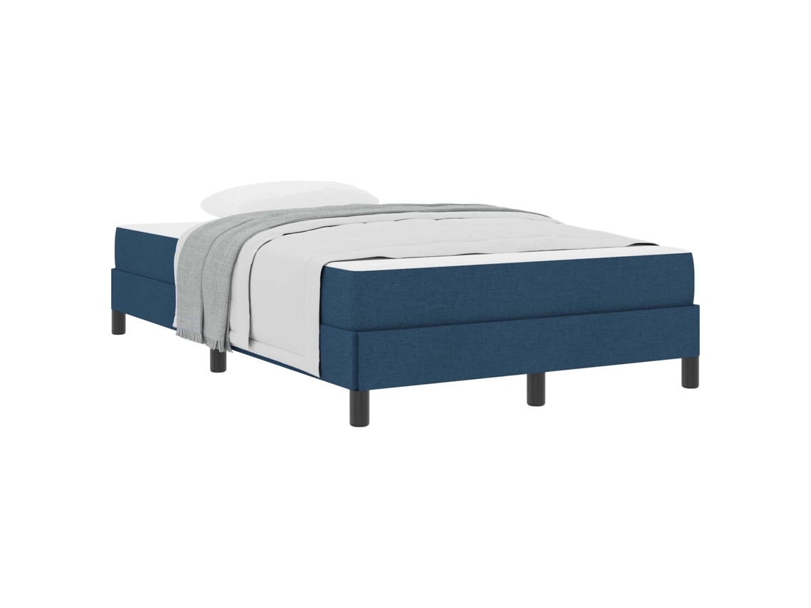Maison Exclusive - Cama Tipo Box Spring Con Colchón Azul 120 X 190 Cm Tela