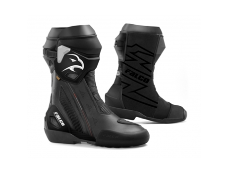 Botas para Moto de piste FALCO (Hombre - Negro - 43)