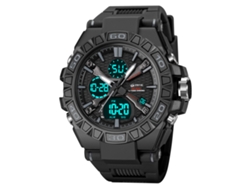 Reloj Digital Deportivo Luminoso (negro), Cronógrafo Multifuncional Resistente Al Agua.