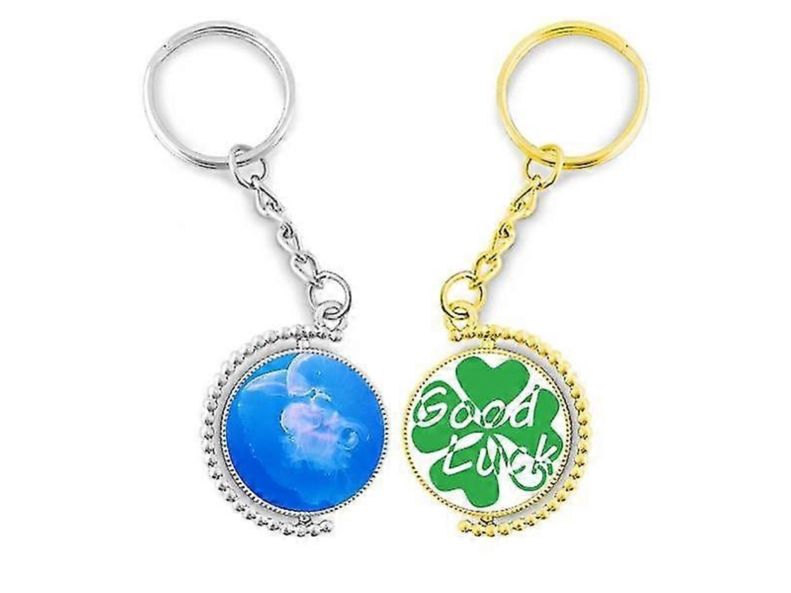 Llavero de medusa, océano, agua azul, ciencia, naturaleza, accesorio, pareja, llavero, Lucky Rosewell