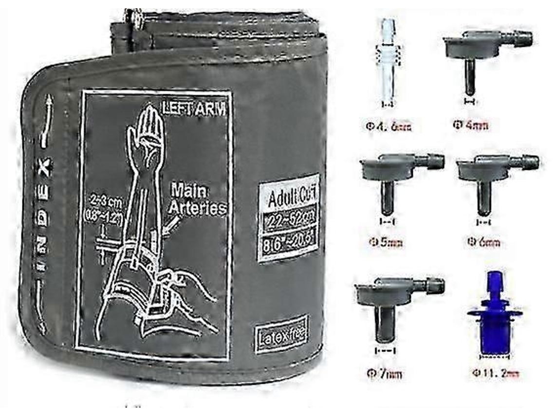Brazalete extragrande de 9-21 pulgadas para monitor de presión arterial Omron, brazo de 22-53 cm para bicicleta eléctrica