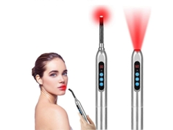 Dispositivo de terapia de luz roja para el tratamiento de aftas y herpes labial.