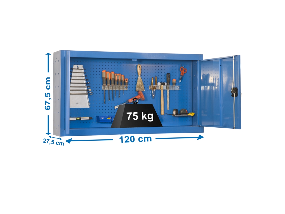 Armario metalico Cabinet Tools Mon. 650x1200mm Azul