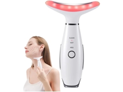 Massajador Facial De Pescoço Massajador Facial Para Duplo Queixo 3 Modos Ferramenta De Escultura Facial Com Vibração Branco Yizhood