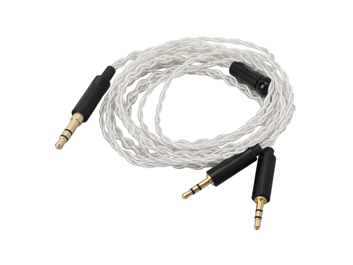 Cable De Repuesto Para Auriculares, Cobre Plateado, De 3,5 Mm A Doble Conector De 2,5 Mm, 1,2 M, Para He400s Y He-400i.