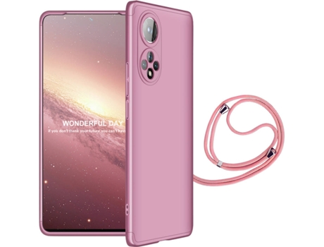 Funda Xiaomi Honor 50 Slim Armor 360º con Cordon Rosa