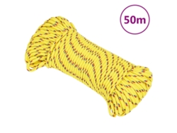Cuerda De Barco Polipropileno Amarillo 3 Mm 50 M