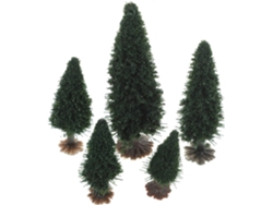 Lote De 15 Modelos De Árboles En Miniatura Para Paisajes, De Hierro Y Plástico, Colores Naturales.