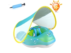 Rebe-flutuador Para Bebês Com Toldo Upf50+ Flutuador De Piscina Bebê Sem Viravolta Anel De Natação Para Bebês