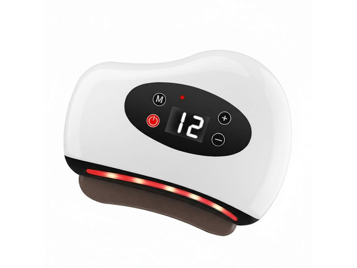 Herramienta vibratoria de raspado con calor, 12 velocidades y terapia de luz roja para una relajación muscular profunda y una recuperación completa.