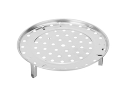 Bol Vaporero De Acero Inoxidable Con Soporte En Forma De V Y Estante Elevado Para Cocina, Tamaños S/m/l