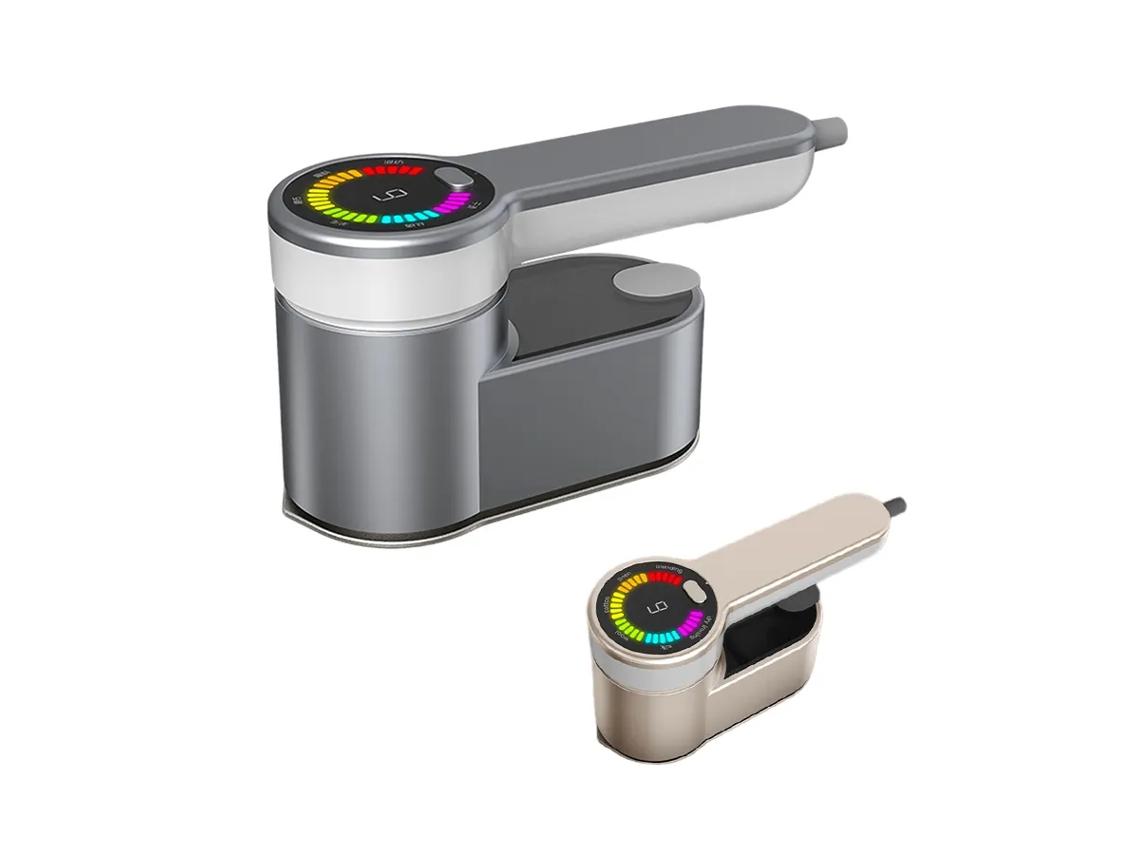 Plancha de vapor portátil de alta calidad, potente plancha de vapor, plancha eléctrica portátil para el hogar y viajes, gris plateado. Sfushos