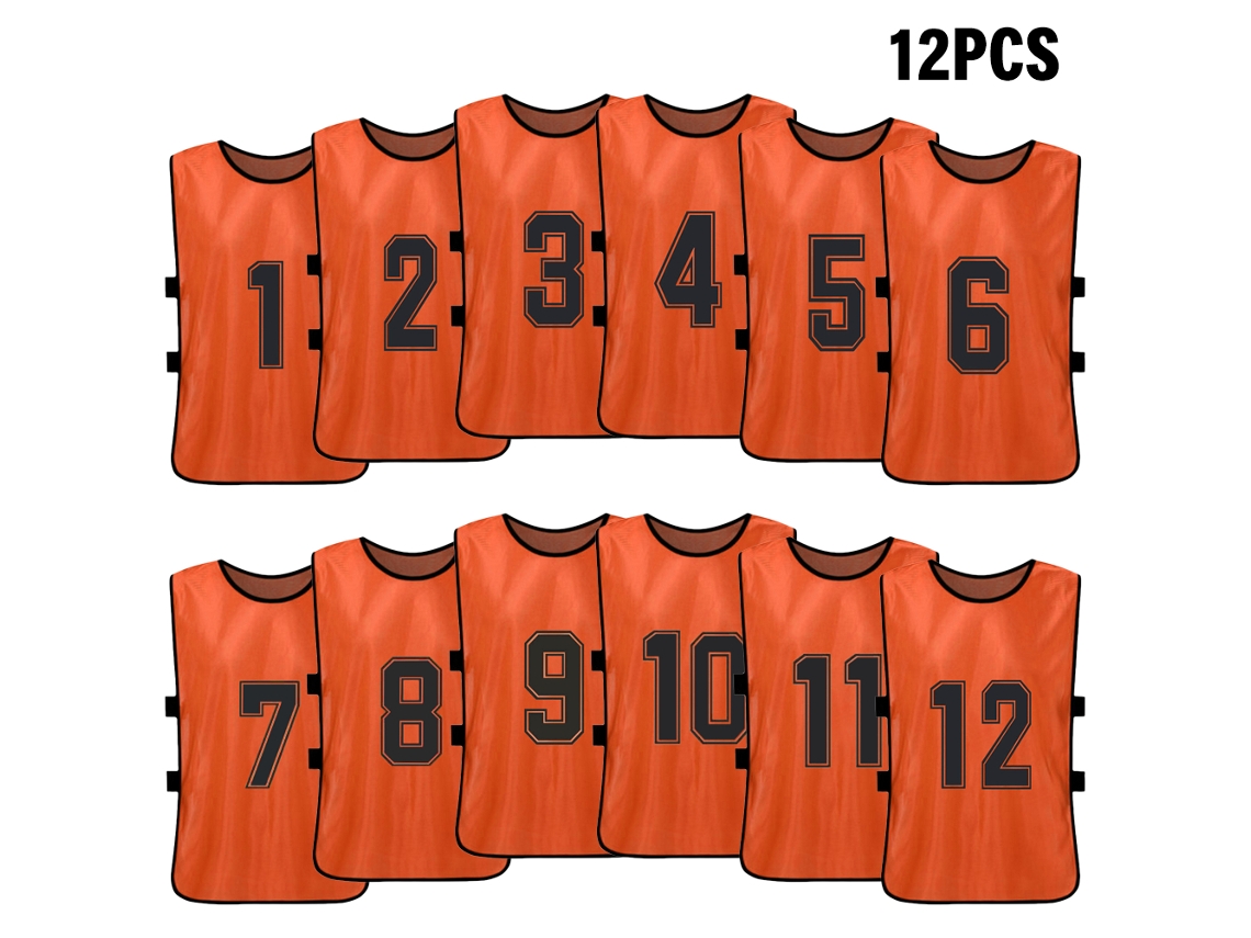 Omni-202612 Chalecos Deportivos Niños Con Números Para Fútbol Baloncesto Entrenamiento Rápido Secado Camisetas Equipo
