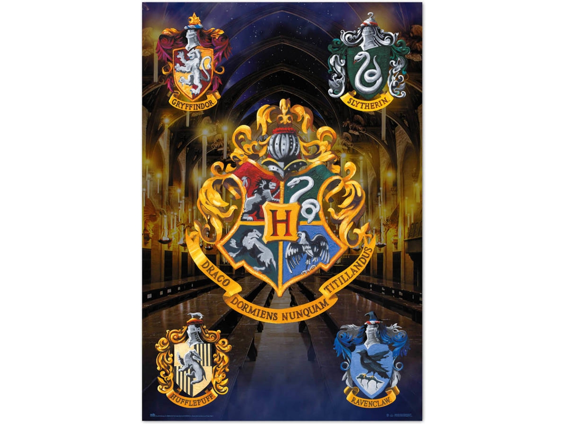 Poster Harry Potter Casas de Hogwarts